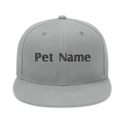 Customized Embroidered Baseball Cap, Customized Pet Name Text Hat