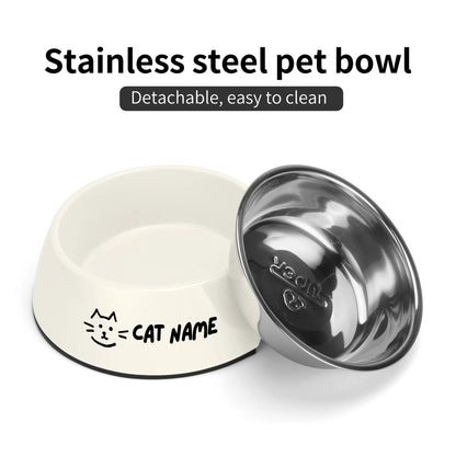 Custom Pet Bowls – Basic Style With Icon & Text