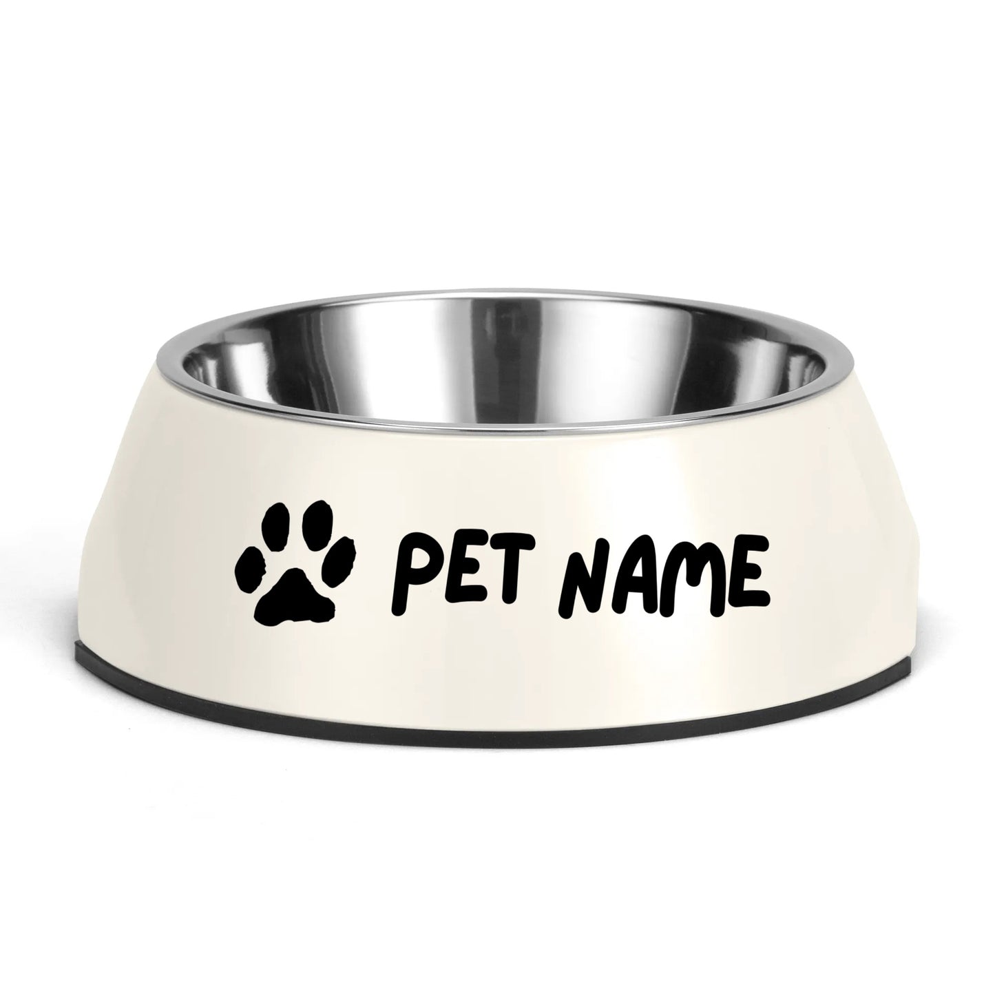 Custom Pet Bowls – Basic Style With Icon & Text