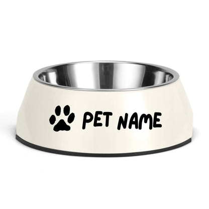 Custom Pet Bowls – Basic Style With Icon & Text