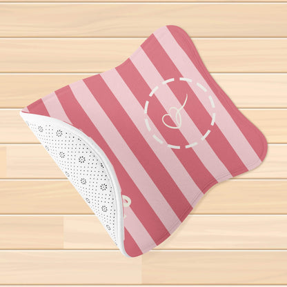 Custom Pet Feeding Rug - Cute Stripes