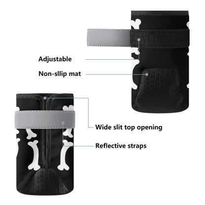 AGLUU Dog Outdoor Boots - Cute Bone