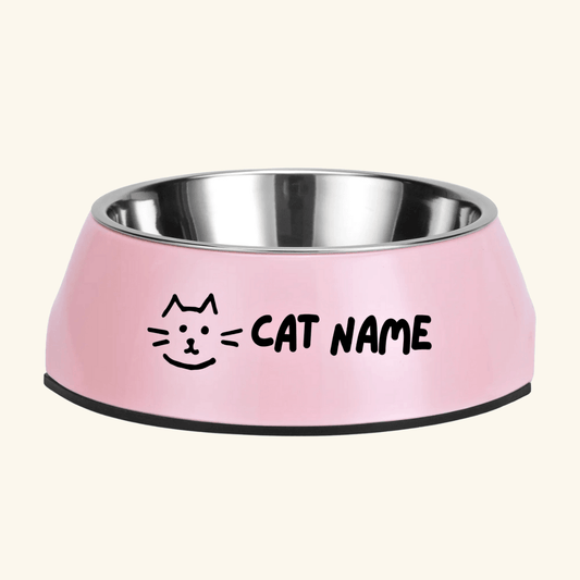 Custom Pet Bowls – Basic Style With Icon & Text
