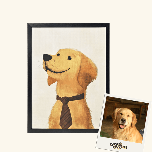 Customized Pet Painting, Cute hand drawn style